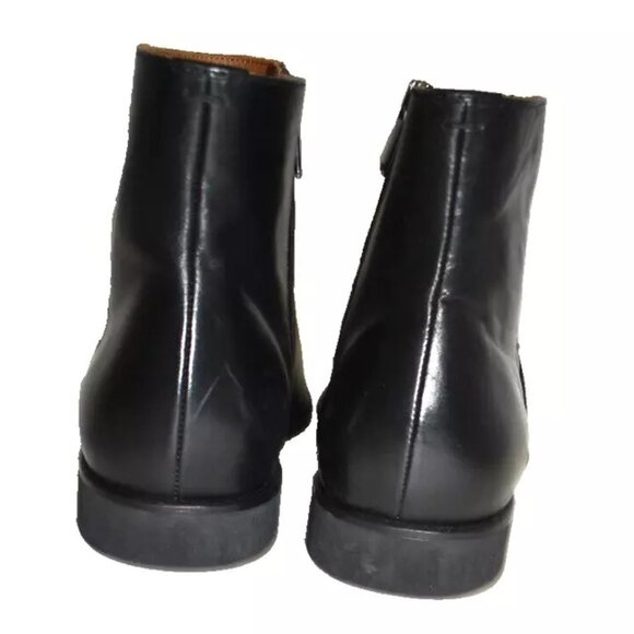 New! Bruno Magli Men\'s Raging Leather Zip Ankle Boot Black Size 13 M DD314A main image 4